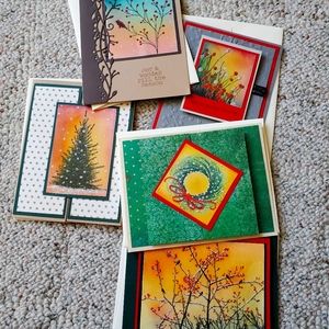 5 Assorted Handmade Holiday Cards